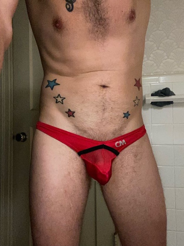 Usually I'm in a jock strap or nothing. But trying something new and I gotta say a thong makes me feel