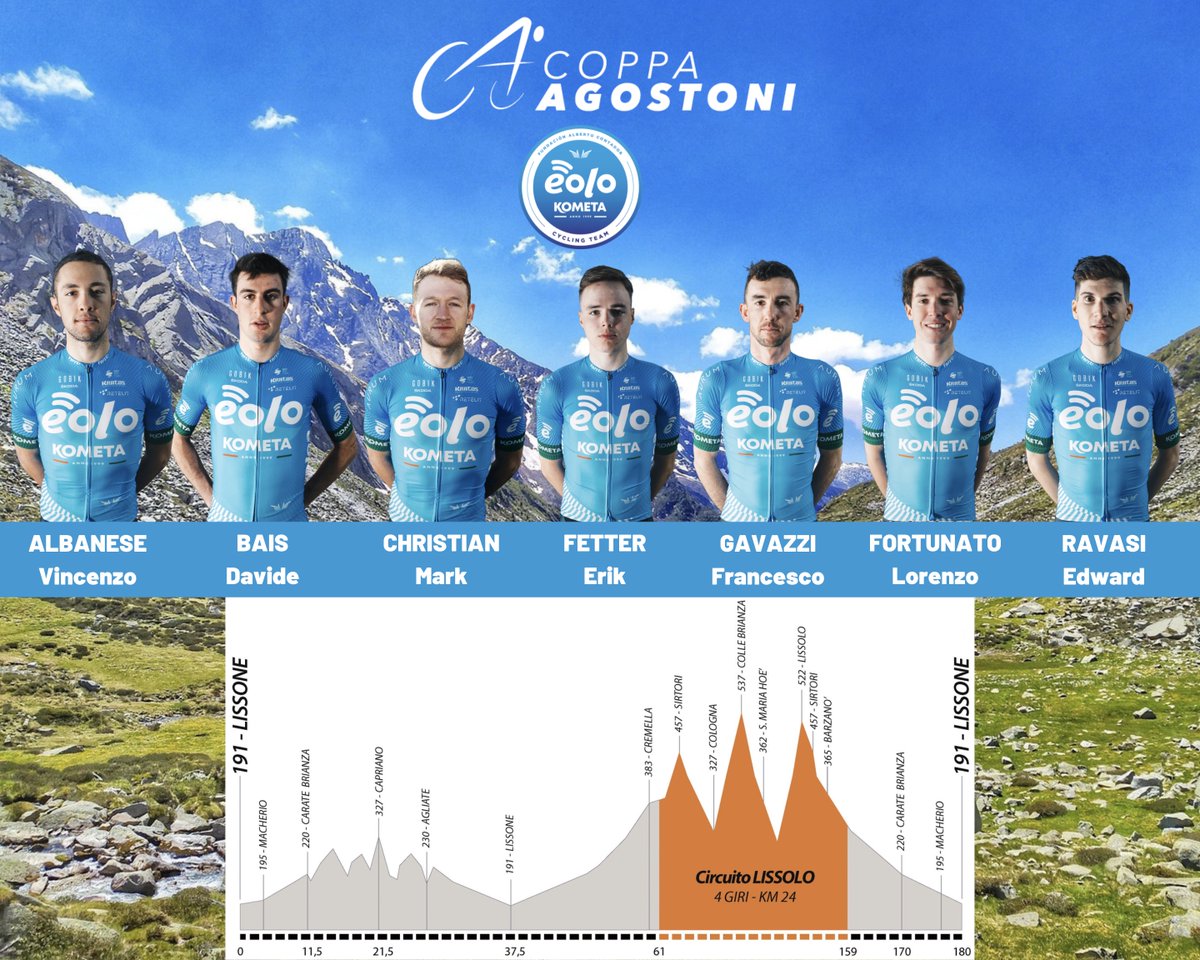 ivanbassodailyblog (@ibdailyblog) on Twitter photo 🔜 1⃣1⃣ ottobre, la @EoloKometaTeam sarà alla #CoppaAgostoni 🚴♂️🇮🇹 con <a href="/vincenalban/">vincenzo albanese</a> <a href="/davide_bais/">Davide Bais</a> <a href="/MarkChristian8/">Mark Christian</a> <a href="/fettererik/">Erik Fetter</a> <a href="/gavazzif/">francesco gavazzi</a> <a href="/lorenzfortunato/">Lorenzo Fortunato</a> <a href="/edward_ravasi/">Edward Ravasi</a> #WeAreTeam
📰 Presentazione 👇
ivanbassodailyblog.com/presentazioni-… 🔜 1⃣1⃣ ottobre, la @EoloKometaTeam sarà alla #CoppaAgostoni 🚴♂️🇮🇹 con <a href="/vincenalban/">vincenzo albanese</a> <a href="/davide_bais/">Davide Bais</a> <a href="/MarkChristian8/">Mark Christian</a> <a href="/fettererik/">Erik Fetter</a> <a href="/gavazzif/">francesco gavazzi</a> <a href="/lorenzfortunato/">Lorenzo Fortunato</a> <a href="/edward_ravasi/">Edward Ravasi</a> #WeAreTeam
📰 Presentazione 👇
ivanbassodailyblog.com/presentazioni-…