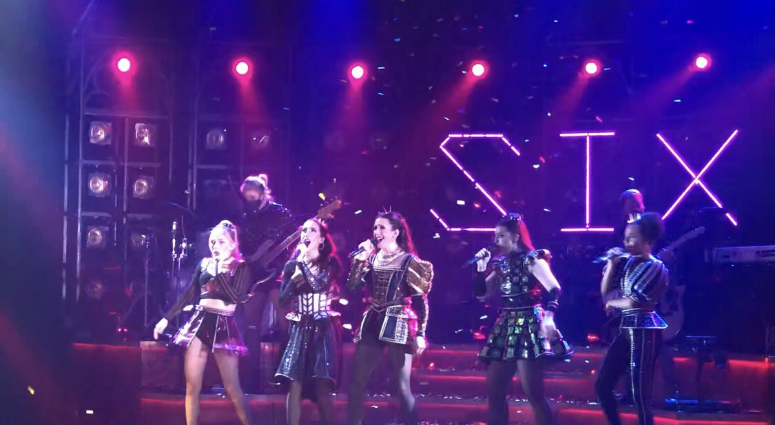 dramability's tweet photo. “Anne Boleyn signed thank you to me”! Such joy on these faces, it was amazing to be back in @gohbelfast after nearly 2 years and @sixthemusical was the most incredible show! We loved every minute. @MadsBulleyment you made our day signing at the end 😊🎭 https://t.co/HPOyhVu7f7