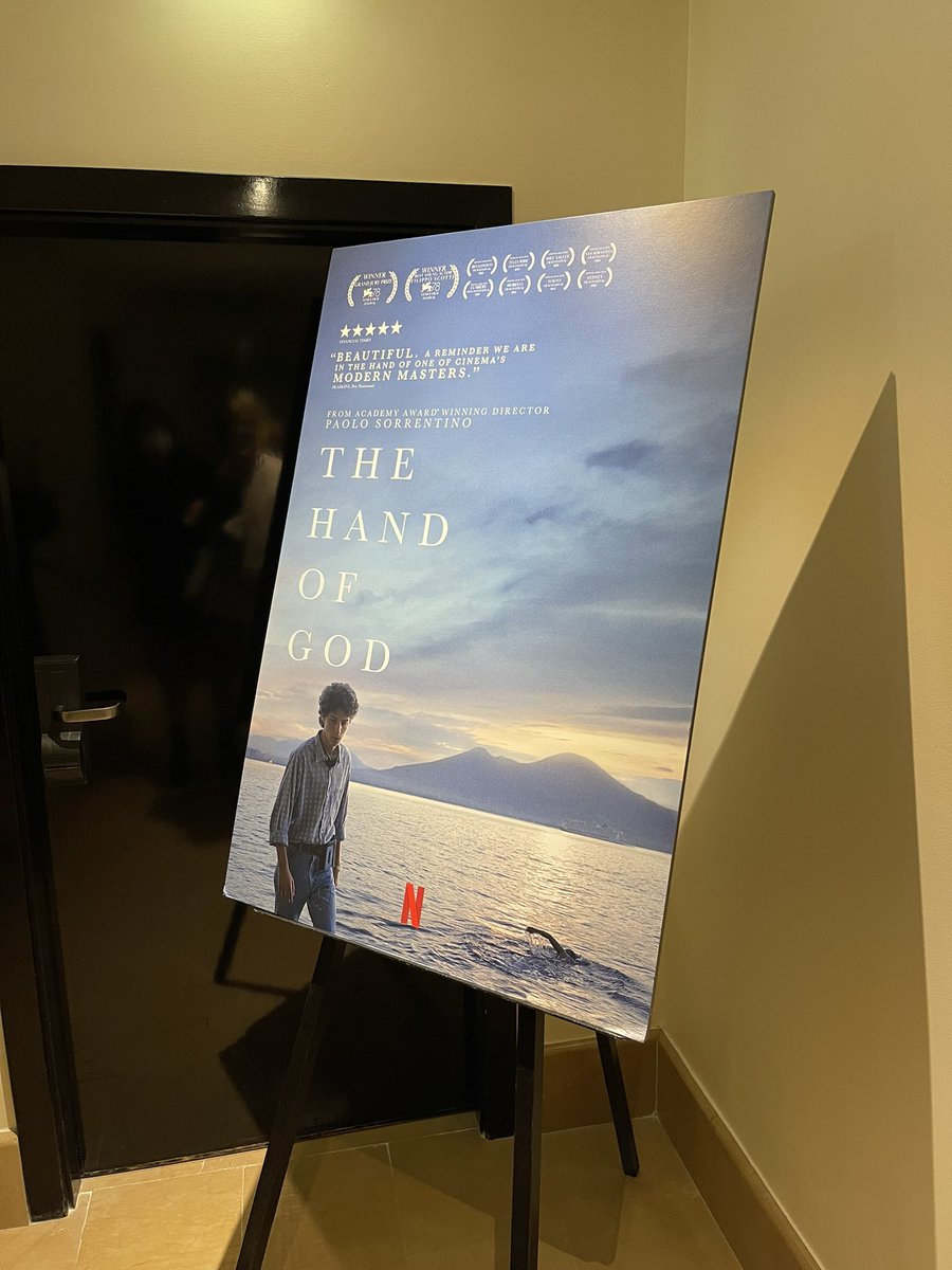 CinemaItaliaUK's tweet photo. #thehandofgod screening with introduction by the cast. #netflix #èstatalamanodidio https://t.co/56p2hbhDtn
