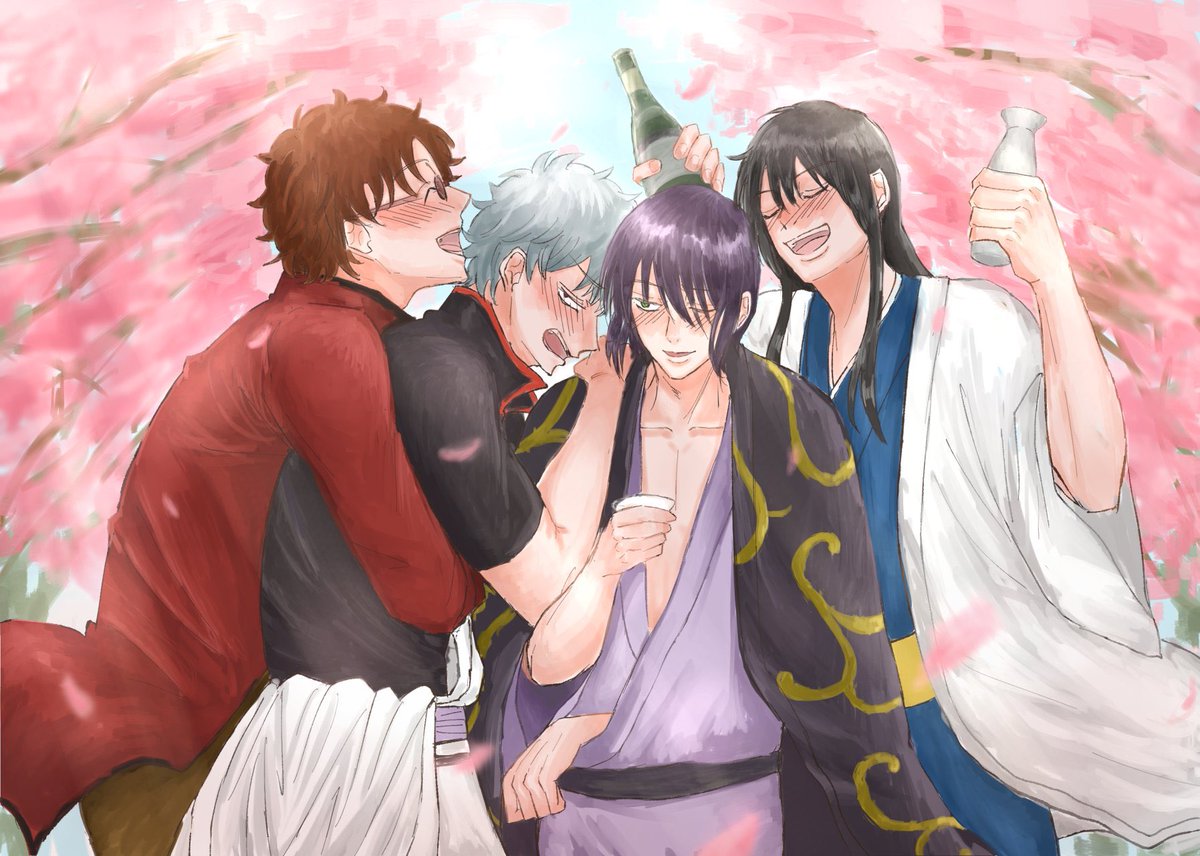 銀さんーーー お誕生日おめでとう 銀さんに出会えた私達は本当に幸せです しろのイラスト