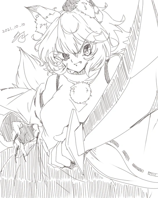 リュコスさんの配信に参戦して当てのないお絵描きしてました 