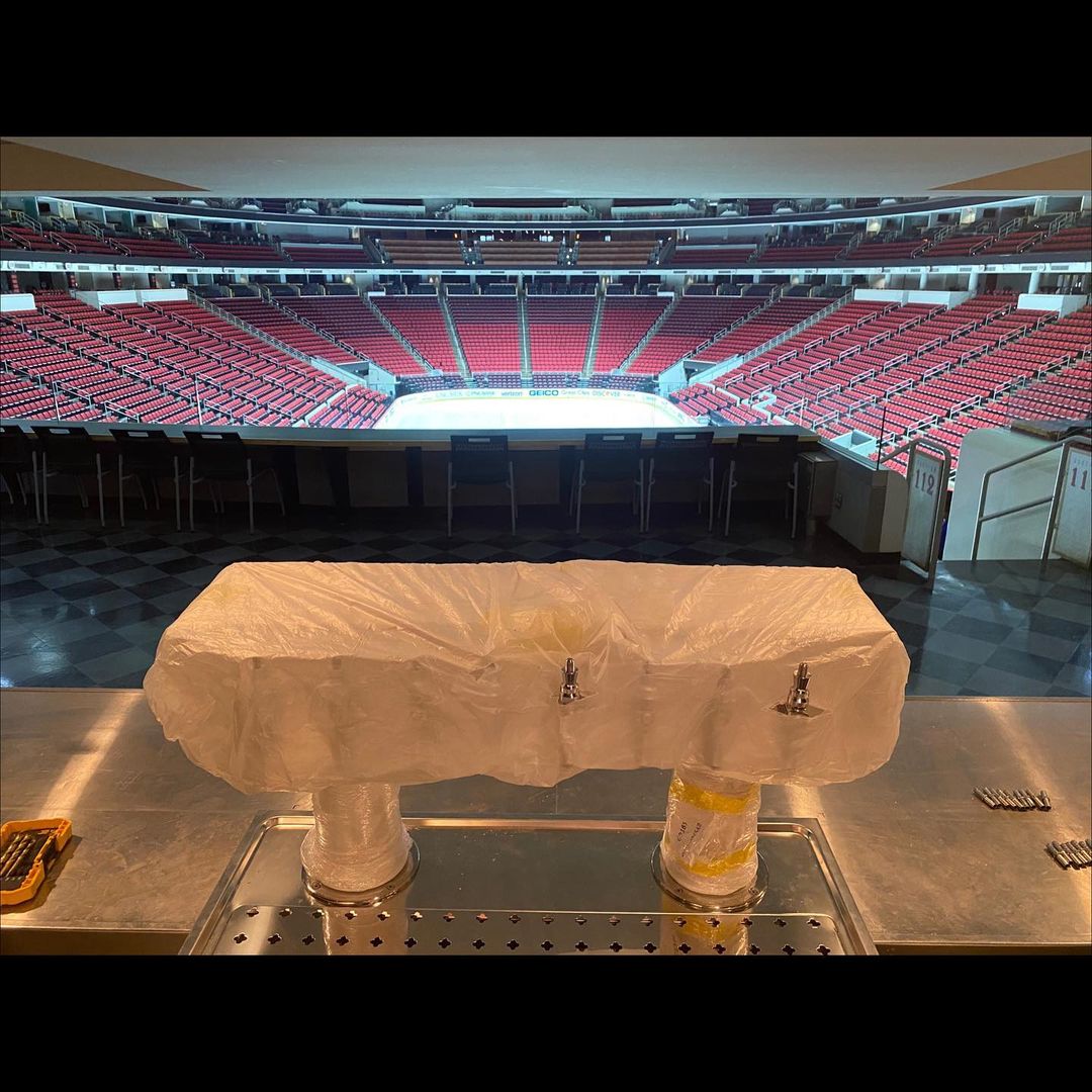 CbgDraft's tweet photo. In just three short weeks we replaced 28 towers, over 1400’ of trunk, and revamped 6 coolers PNC Arena!
https://t.co/0RXYc6B9k7
#cbgdraftservices #craftybeer #craftybeerguys #nc #beer #beerlover #stadium https://t.co/kvAfnhG5aM