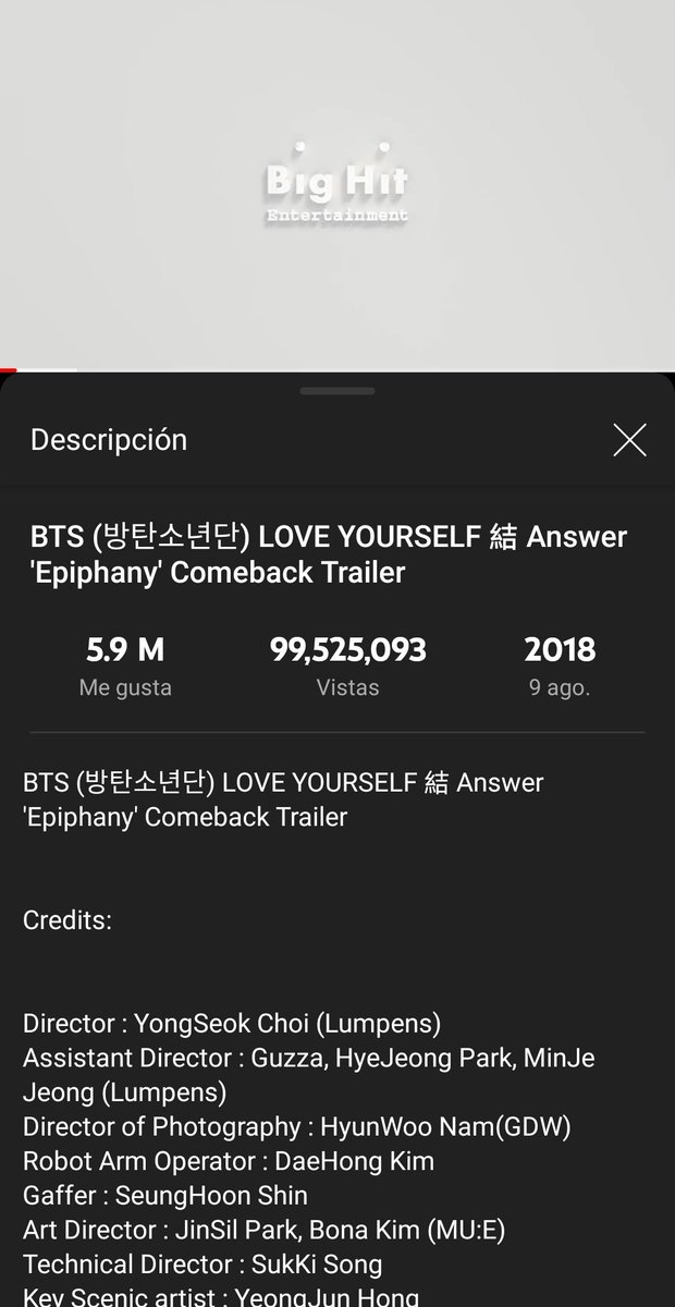 YoonmoonSavege's tweet photo. #Army por favor hagan stream Epiphany, faltan menos de 500k, ya llevamos mucho tiempo tratando de hacer que el mv de jin llegué a los 100 millones de vistas en YouTube!
#StreamEpiphany #EpiphanyTo100M (@BTS_twt ) https://t.co/DARiJpJvXd