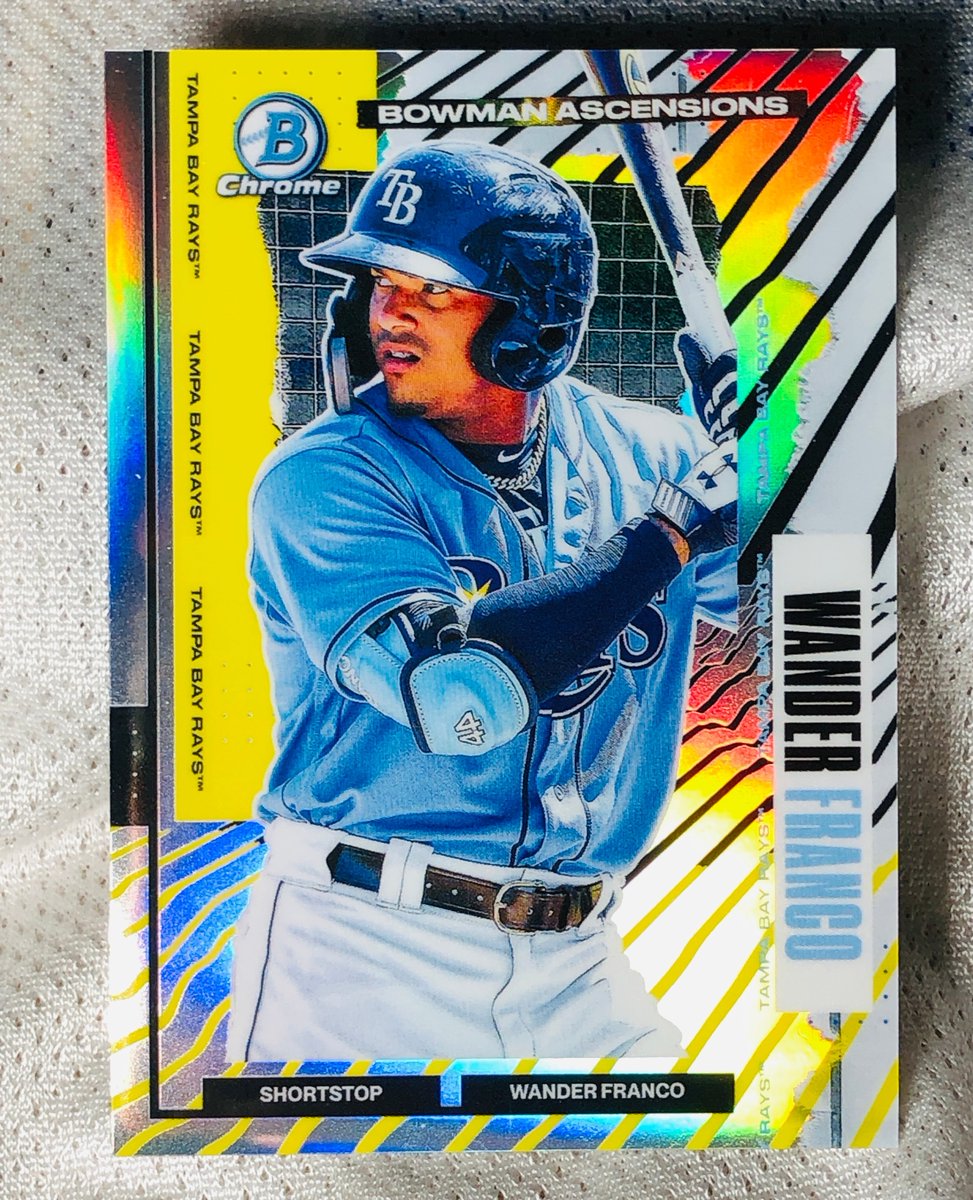 GarciaStudios's tweet photo. 2021 Bowman Chrome WANDER FRANCO Bowman Ascensions
I have to say it @tysonbeckdesign these cards are my favorite of 2021! I just love them! They are like a Topps Project worthy cardThe design, the color, the chrome
#wanderfranco #WanderVision #TampaBayRays #wander
#mlbplayoffs https://t.co/UbFM1qqWBI
