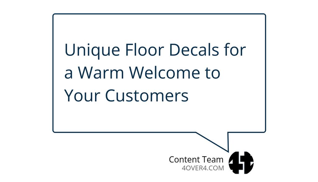 4over4's tweet image. Read the full article: Unique Floor Decals for a Warm Welcome to Your Customers
▸ lttr.ai/nHjH

#Floorsticker #socialdistancingstickers #CustomFloorGraphics #FloorDecals #FloorGraphics #FloorDecalsTemplate #OriginalFloorDecal #TradeShowIntroducing #FloorDecalTemplate
