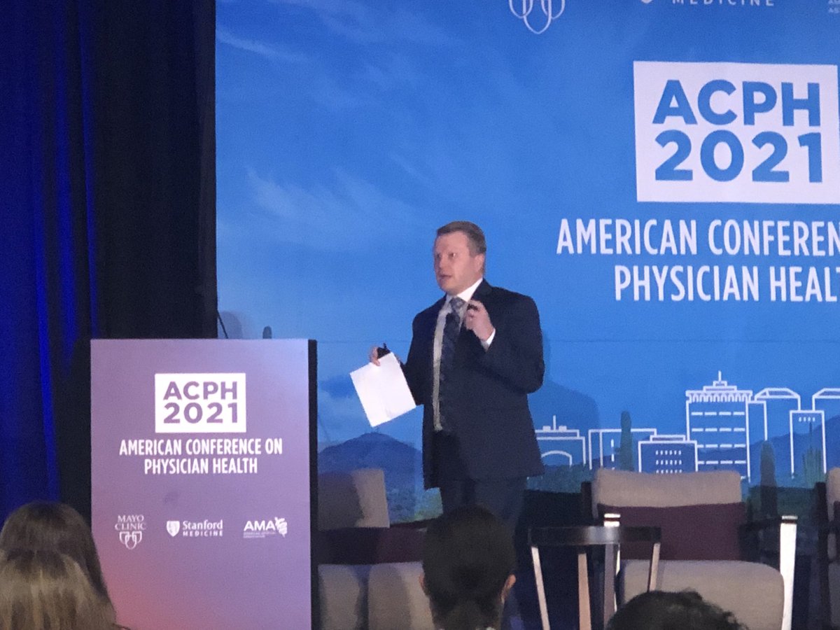 “Burnout and Depression are completely independent constructs.”  While they can be associated, they are not the same. Depression leads to suicidal ideation (Burnout does not).  Burnout leads to medical errors (Depression does not).  #ACPH21