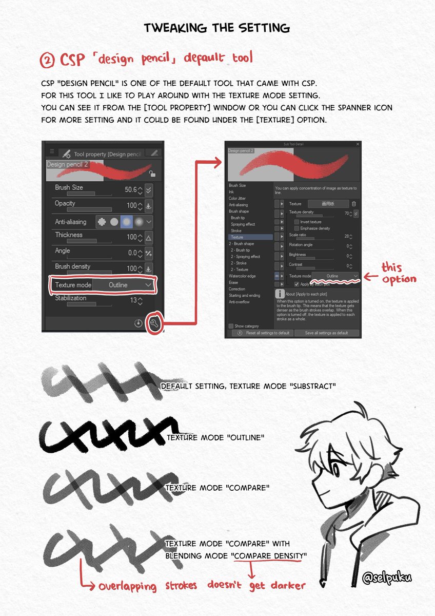 selpuku's tweet photo. Clip Studio Paint CSP pencil brushes and their settings ✏️
—
1: https://t.co/SHKrouNvyP
2: https://t.co/Fcawtn6fxr
3: https://t.co/j9E3VAomJ6
4: https://t.co/2UJZgjyzKD
5: https://t.co/H1XVD3iPPd https://t.co/F6WcKq19D8