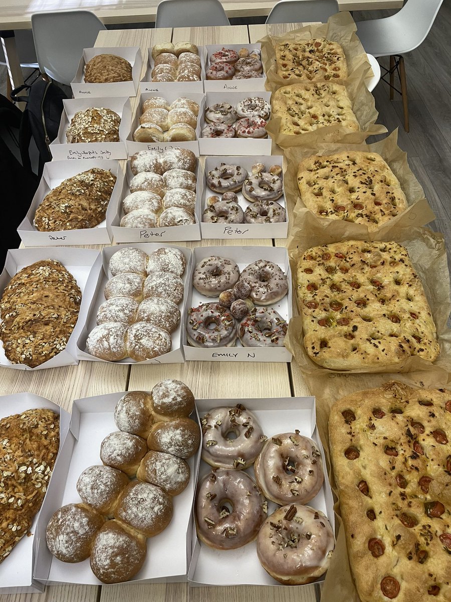 WKCookerySchool's tweet photo. All about the bread today #foccacia #doughnuts #baboa #butter@ilkrolls #cheesesodabread #sodabread #cookeryschool #cookeryclass #wilmslow #cheshire #manchester #rossendale #Liverpool #alderledge #didsbury https://t.co/eCPjhtUFy8