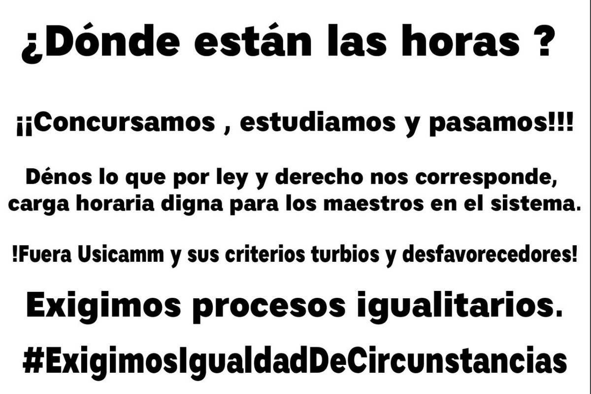 linrobledo's tweet photo. #ExigimosIgualdadDeCircunstanciasEnHA
#PrimeroLosDeBaseEnHA
#LosMaestrosYaCumplimosYAprobamosEnHA https://t.co/mpiwo4HGrS