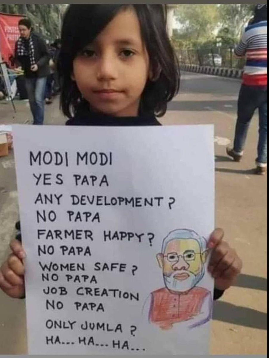 This Sums it All. #FarmersProtest #ModiBornToDestroyDemocracy