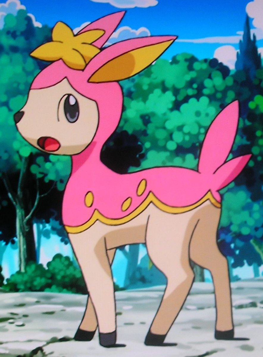 1. Today’s daily flower themed character is Deerling from Pokémon! 