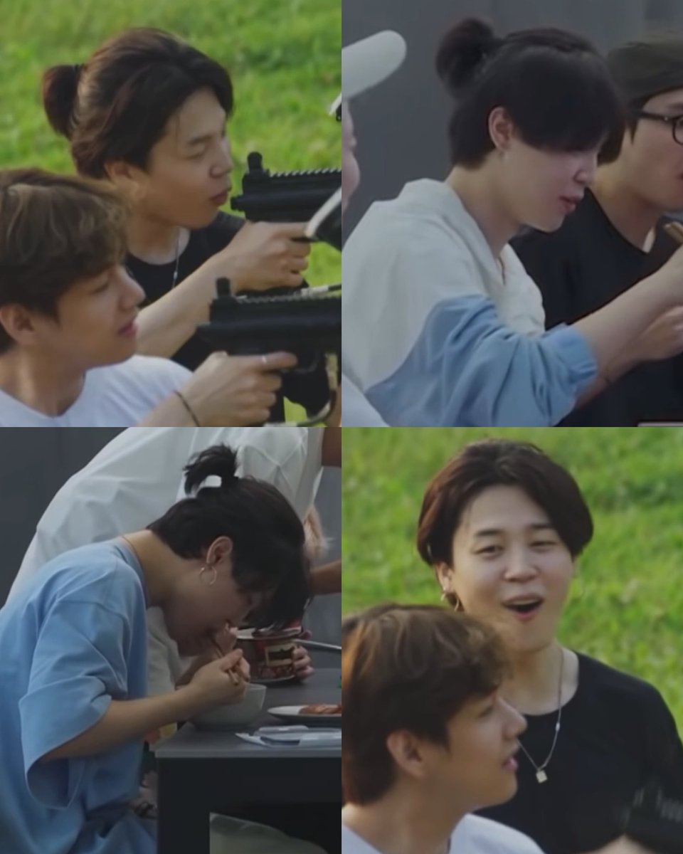 JIMIN IN A PONYTAIL 😭