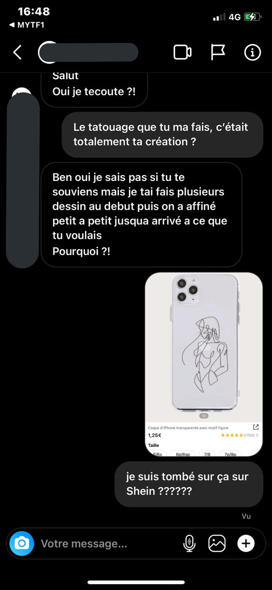 manonvrns's tweet photo. j’ai envie de pleurer vraiment, j’ai payé 220€ POUR UNE COQUE SHEIN?????? https://t.co/NJmMx3YCYW