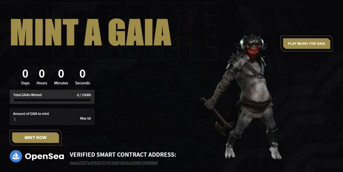 GaiaEliteClub's tweet photo. And WE'RE LIVE!

GAIA NFT monsters have utility, you will be able to use them in our upcoming LEGION MODE GAME

Mint your GAIA now

https://t.co/K5orCWgUIA https://t.co/YcSj5IOJyo