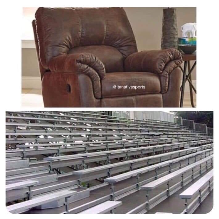 Coachmckenzie's tweet image. The two easiest places to coach from . . .