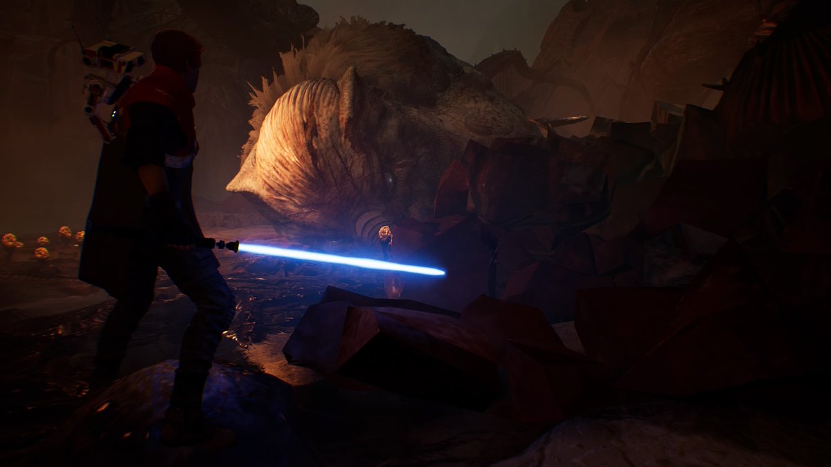 PedZepellin's tweet photo. Gorgara down, sayang di pwede i-carve for materials.
#starwars #JediFallenOrder #calkestis #Dathomir #lightsaber https://t.co/tXpJhhblDe