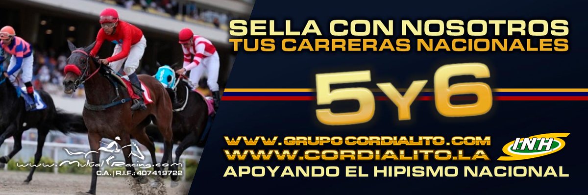 hipicosenlinea's tweet photo. Disfruta del #Hipismo Nacional #Valencia y #LaRinconada con el @GrupoCordialito #5y6 #Ganador #Place #Exacta #Trifecta #Superfecta #TripleApuesta #PoolDe4 #LotoHipico y mucho más! Visita su web 👉 https://t.co/Wdq4OlV84b https://t.co/pCNfrcy0aE