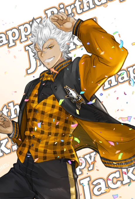 ジャック、お誕生日おめでとう〜!
🥳🎉💕

#ジャック・ハウル誕生祭2021
#ジャック・ハウル生誕祭2021
#twstファンアート 