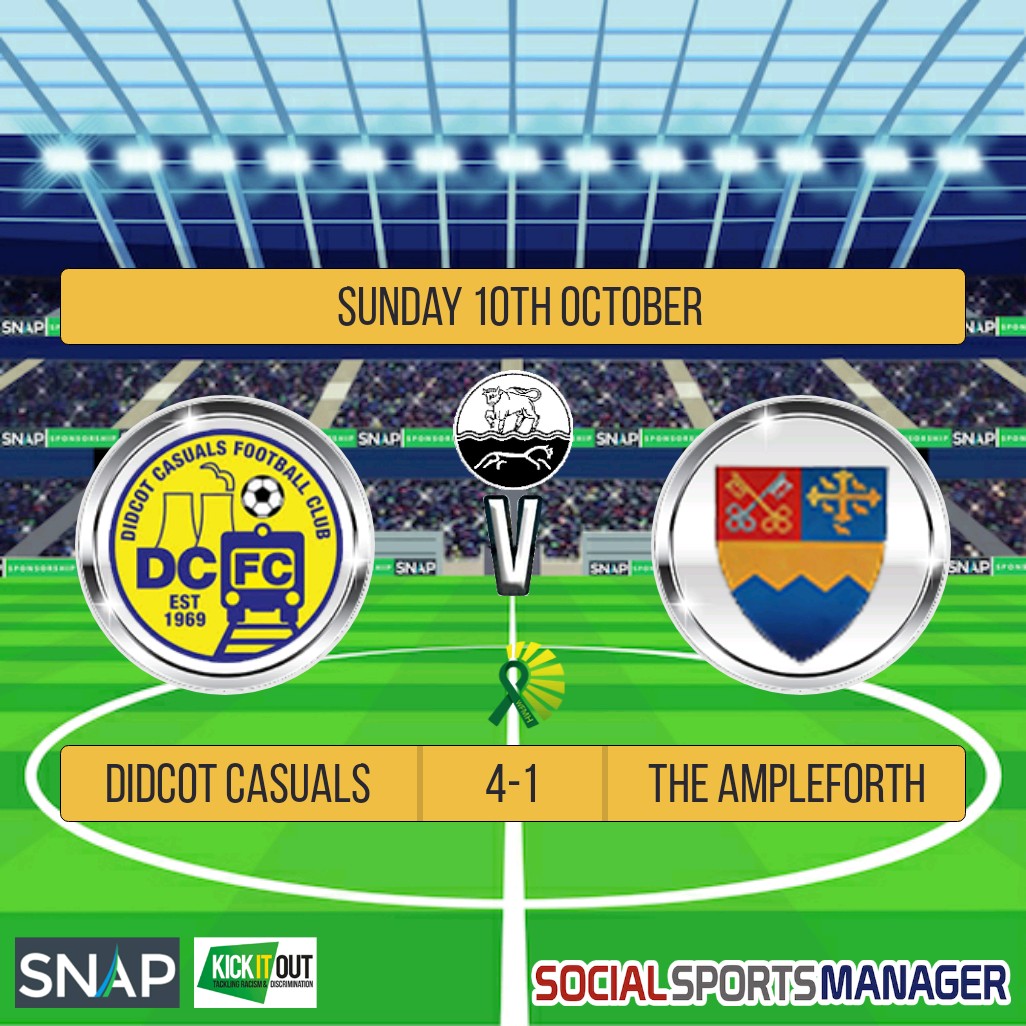 We did a win. 
Lovely run about in the sunshine
Barely any fights to report
Ash banging in his 1st of the season 
Teddy Boy hitting his 1st ever
<a href="/tbawill/">Willett</a> &amp; <a href="/DeanAneke/">Dean Aneke</a> annoyingly extending their lead in the Casuals scoring charts. Amp keeper only saves from <a href="/MorrisHawk/">Deano</a> apparently