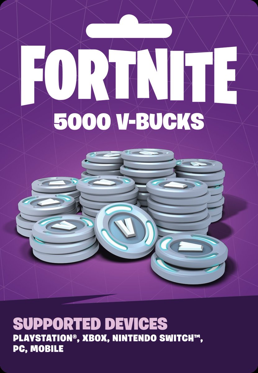 5.000 VBucks Card Giveaway:

- Follow with Notifications
- Retweet
- Like quoted Tweet

Ends in 120-180 Minutes, GL ! 💜