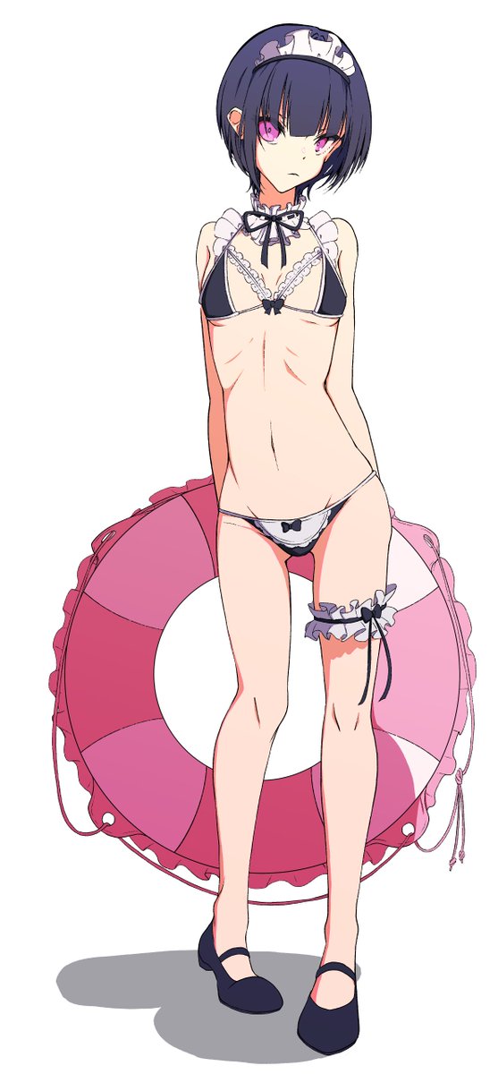 #秋だけどまだ全然暑いので水着絵再掲してもいい 
今年いっぱい水着描いたな。 