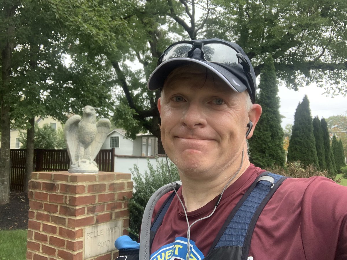 makomichael's tweet photo. I’d be Falcon kidding myself if o didn’t say the wheels have come off the bus. Over half done and regretting all my life’s decisions that got me to this point. #VirtualBoston #StupidHobby https://t.co/LesueeNElI