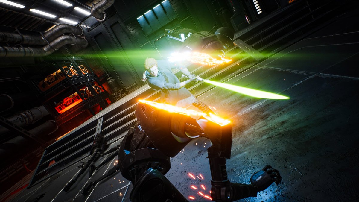 PedZepellin's tweet photo. Shaider Super Slash!
#starwars #JediFallenOrder #calkestis #lightsaber #k2so #Playstation https://t.co/TJ7O9vmNbC
