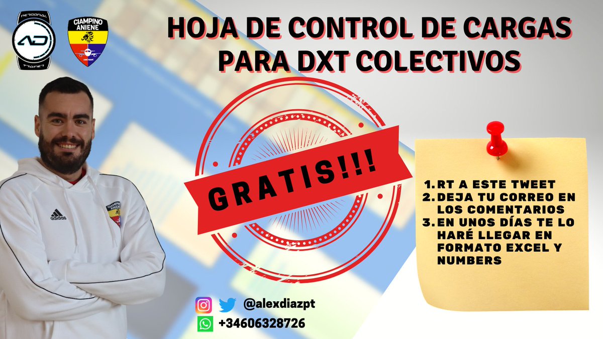 Alexdiazpt's tweet photo. 🔎¿Buscas la hoja de control de cargas definitiva para ayudar al rendimiento de tu equipo?🔎
No busques más, ¡Aquí la tienes!🎉
Solo tienes que:
1. RT a este tweet.😁
2. Dejarme tu correo en los comentarios.✉️

Y en unos días lo recibirás, COMPLETAMENTE GRATIS!🆓🆓🆓 https://t.co/8l1C1ki7Lg