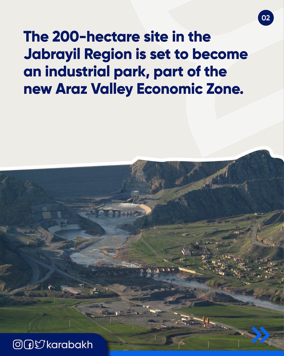 QarabaghAZE's tweet photo. 🇦🇿continues work on its long-term masterplan to create economic conditions for the reconstruction of the de-occupied regions.The work is well underway, from gold mining in Kelbajar to power station infrastructure and industrial parks in Jebrayil.

Credits: @thecaspianpost https://t.co/djuiH4x6fD