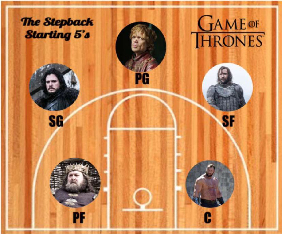 thecrossover_PC's tweet photo. Alan’s Game of Thrones Starting 5 
#TheStepback #TheCrossover https://t.co/4SfHH1JzDx