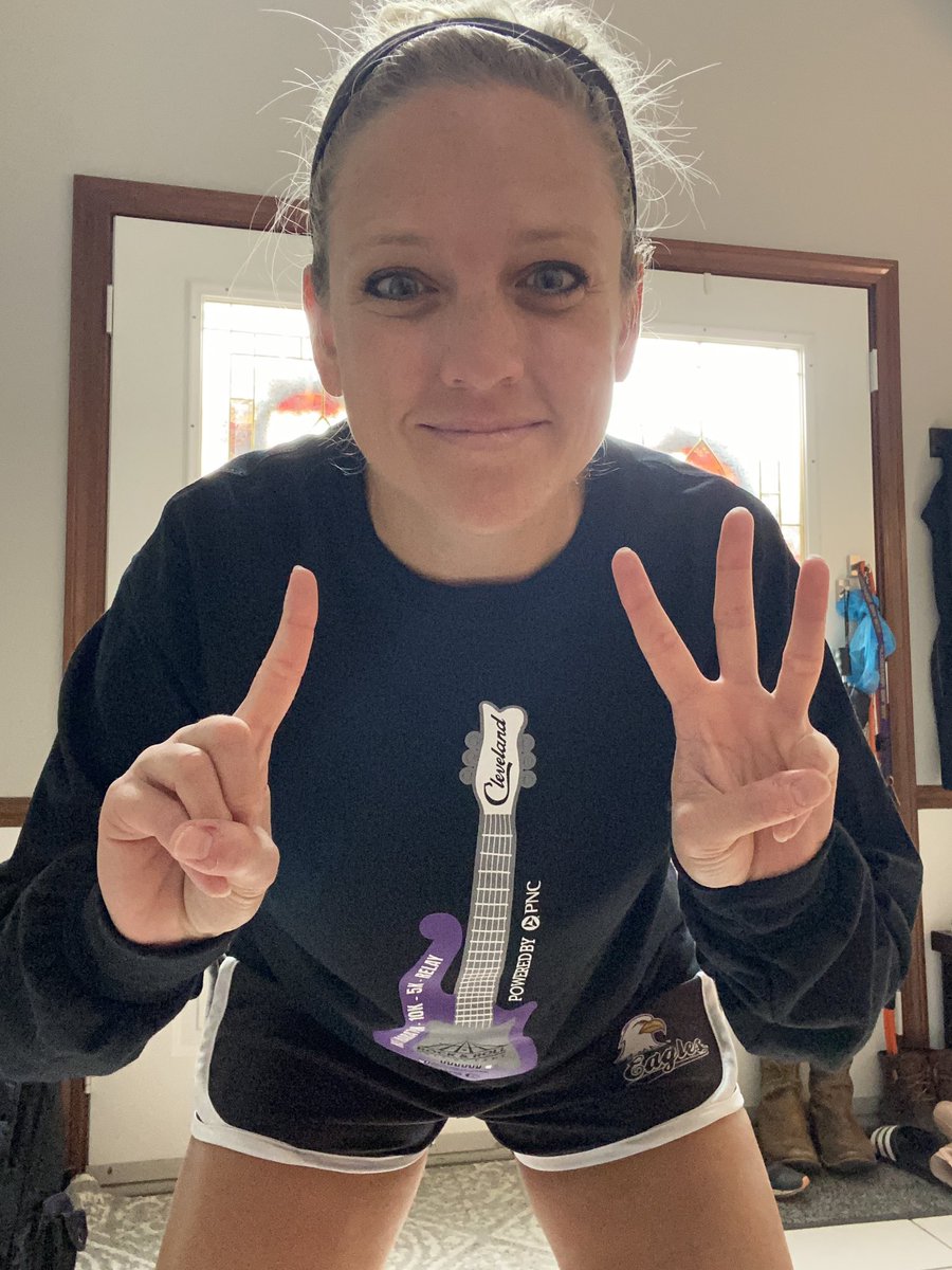 Mkoussa's tweet photo. All those 4am mornings before school paid off… finished my first half today! There are no limits to what you can accomplish if you set your mind to it! #thirteenpointone #goals #run #CLErockhallhalf https://t.co/BVGalaVmIk