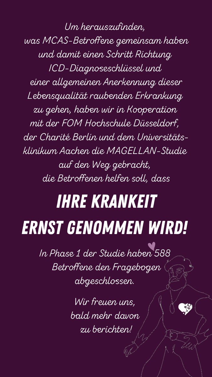 Wie könnt ihr helfen und uns unterstützen: #Retweet und #teilen sowie kommentieren unseren heutigen Serie. 

Alle Infos gibt es unter mcas-hope.de

#MCAS 
#gemeinsamsindwirstark 
#spreadawareness
#mastcellawarenessday