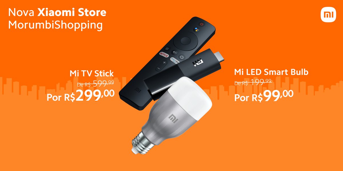 Hoje é o ÚLTIMO DIA para aproveitar as promoções de até 50% de desconto no evento de inauguração da Xiaomi Store MorumbiShopping! 

Corre pra agendar seu horário no link 👉 bit.ly/3utsVk3 e não perca essa oportunidade!