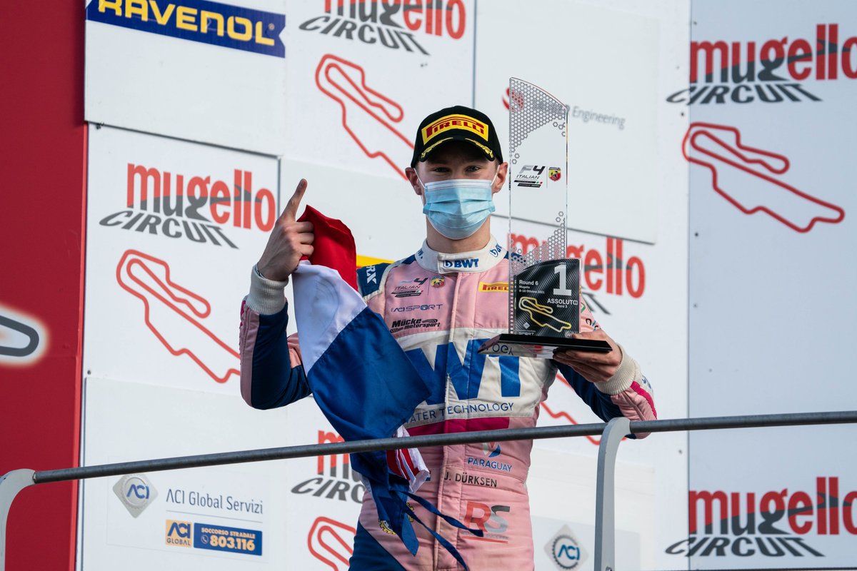MMosport's tweet photo. #BAAAAM - it's the 2nd #F4italy #WIN 🏆 for 1️⃣0️⃣ @JoshuaDuerksen1 🇵🇾 in #race III @MugelloCircuit  🥳 

P8 2️⃣3️⃣ #ErickZuniga 🇲🇽
P20 4️⃣1️⃣ #JonasRied 🇩🇪

Great race as well by Erick and Jonas 👏

Tremendous success of the whole Team. Thanks to all.

1 more round to go in 14 days 👊 https://t.co/J2gBJW32My