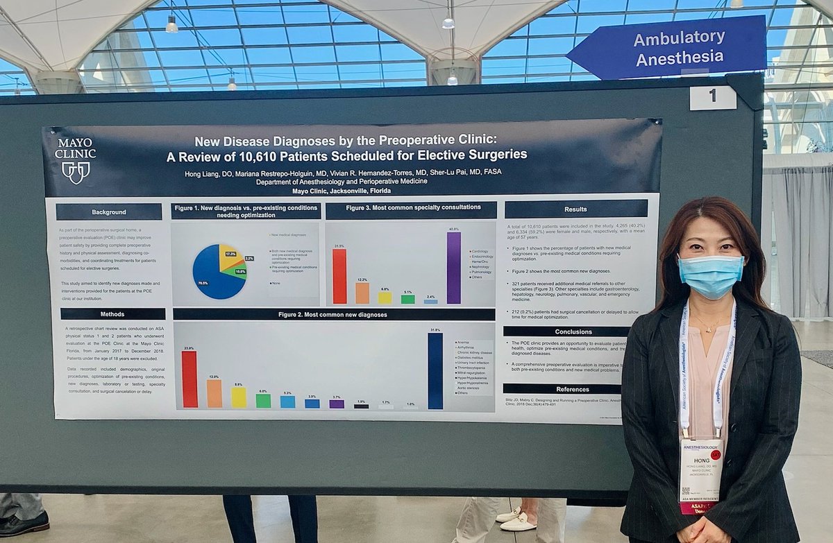 Sher-Lu Pai, MD, FASA, SAMBA-F (@sher_pai) on Twitter photo So proud of <a href="/mayojaxanes/">MCF Anesthesiology Residency</a> <a href="/MayoAnesthesia/">Mayo Clinic Department of Anesthesiology</a> <a href="/florida_society/">Florida Society of Anesthesiologists</a> resident <a href="/HongLiangAnesth/">Hong Liang</a> at <a href="/ASALifeline/">ASA®</a> #ANES21!
#WIAatASA2021 So proud of <a href="/mayojaxanes/">MCF Anesthesiology Residency</a> <a href="/MayoAnesthesia/">Mayo Clinic Department of Anesthesiology</a> <a href="/florida_society/">Florida Society of Anesthesiologists</a> resident <a href="/HongLiangAnesth/">Hong Liang</a> at <a href="/ASALifeline/">ASA®</a> #ANES21!
#WIAatASA2021