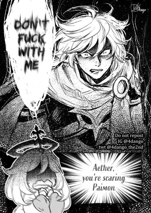 At the rate we're going, Aether is probably so done with the bullshit by the time we reach Natlan or Snezhnaya he be going up to the archons like this

#GenshinImpact #原神 