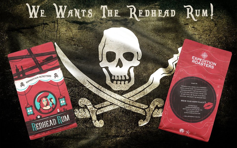 ExpeditionRoast's tweet photo. 🏴☠️ Redd’s own pirate roast infused with Tortuga rum will have you shouting, “We wants the Redhead Rum!”
Brew Your Happy Place®️
https://t.co/k1g3M0YRfR
#pirates #PiratesOfTheCaribbean #rumcoffee https://t.co/WMuKMl9ciV