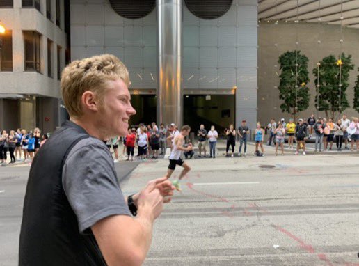 Big W day out watching the Chicago Marathon with the boys, enormous congratulations to Coach Niermann!