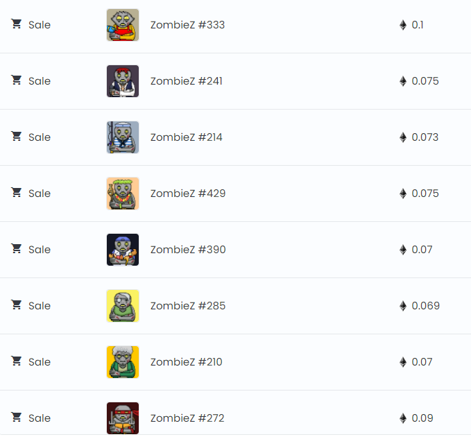 Secondary market on fire today🔥🧟‍♂️