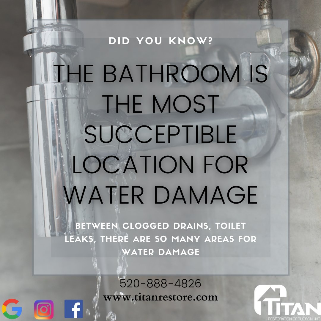 TitanRestore's tweet image. When was the last time you checked under your sink? 
Call today &amp;amp; schedule your free site-inspection 520-888-4826
#WaterDamageExperts #FreeSite-Inspections #TitanRestoration