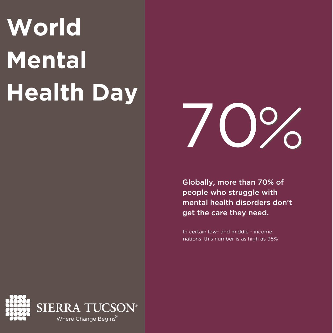 Across the globe, October 10 is World Mental Health Day. Let's work together to eliminate stigma and help people get the care they deserve. Get more information: ow.ly/X9f0102UpiV