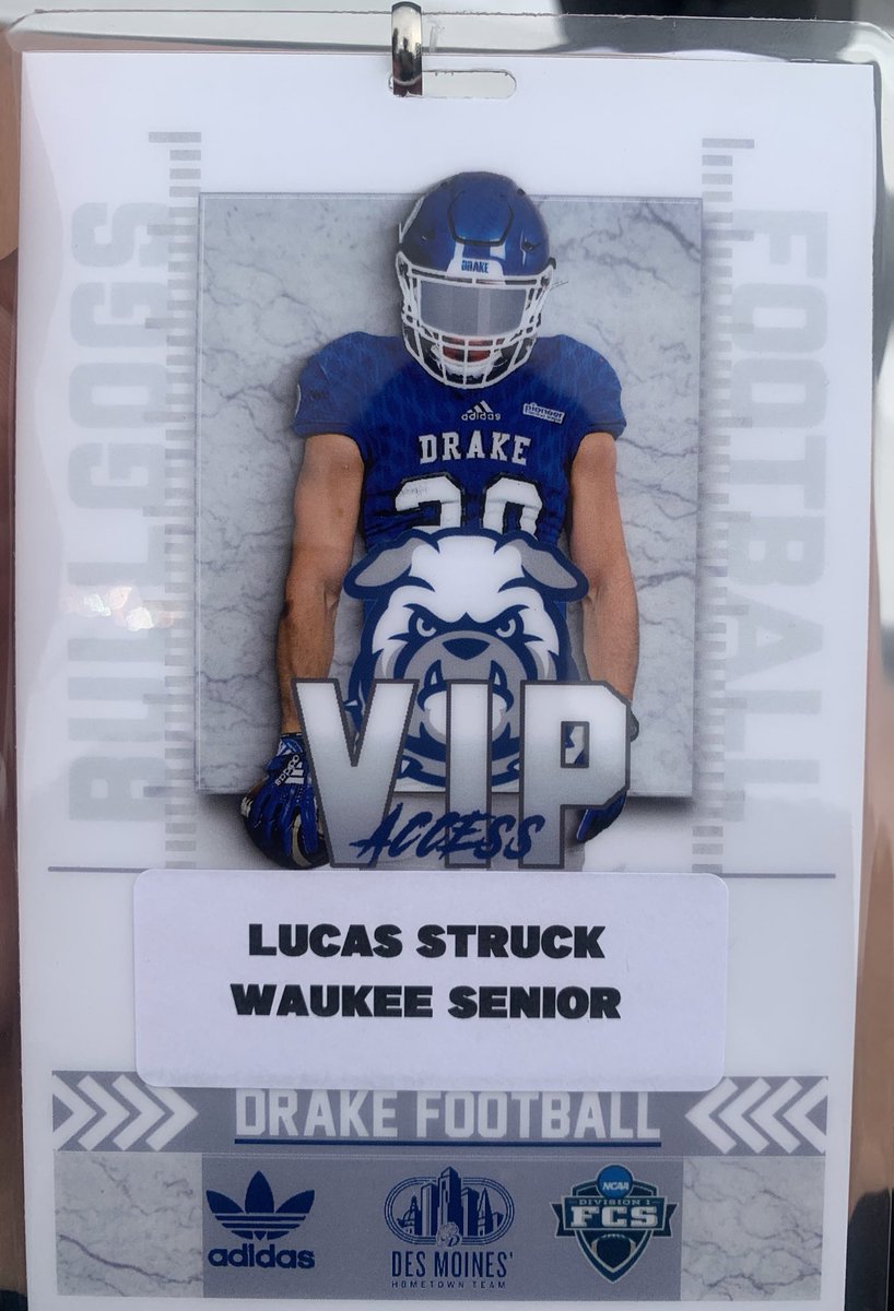 LucasStruck2's tweet image. Thanks @CoachBloss @coachsflynn for the Gameday visit! @DrakeBulldogsFB