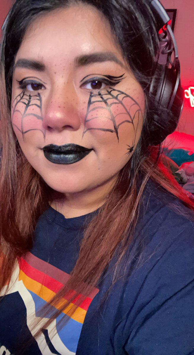 ptvstephanie's tweet photo. I’ve done some face painting for this month. Didn’t get to take two other ones cause I’m forgetful. I’m streaming every day this month and painting before I get into a game. Would love to see some of y’all there! https://t.co/HbJZ9UgB1J #twitchstreamer #smallstreamers #gamergirl https://t.co/fahPMwNXza