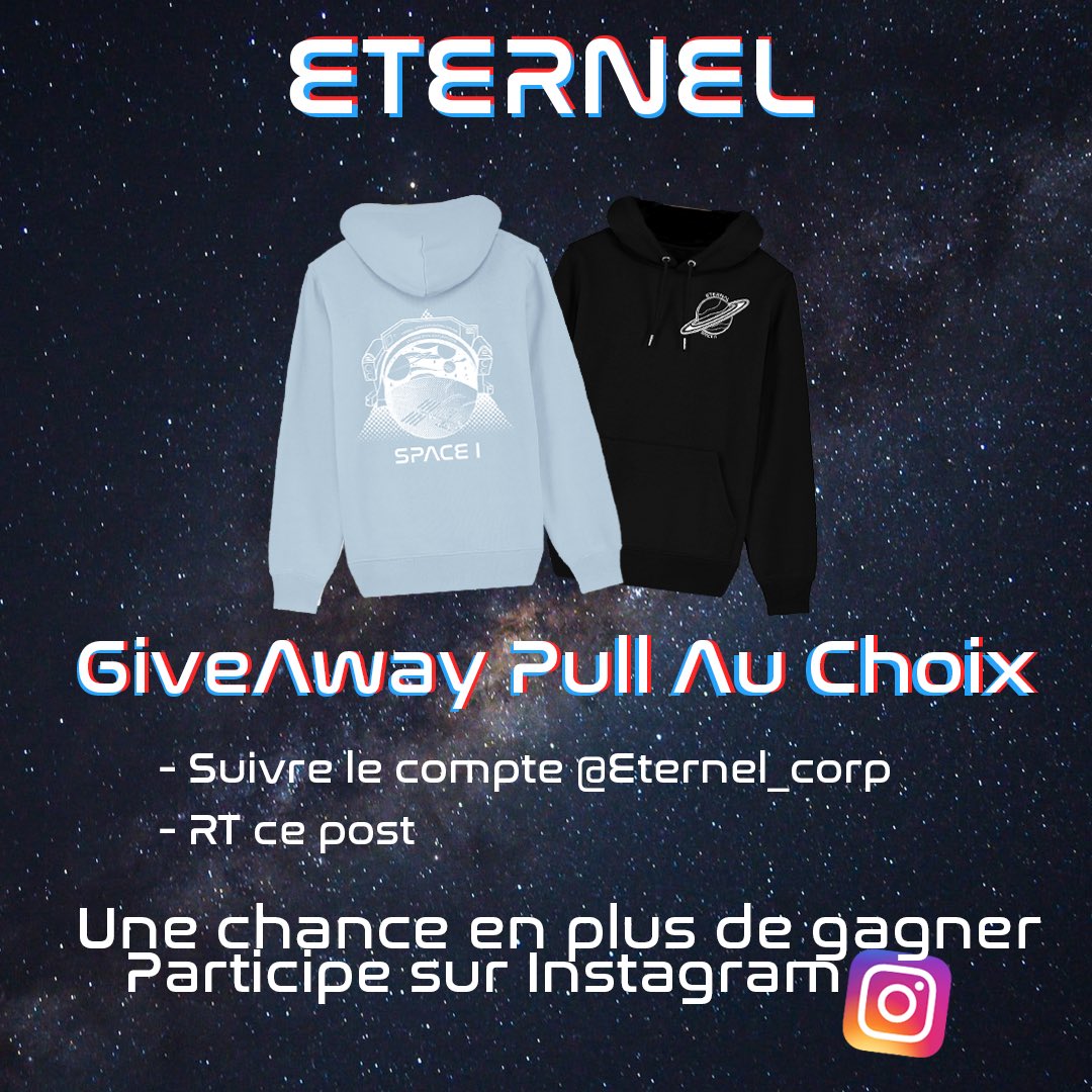 eternel_corp's tweet image. Vous souhaitez gagner le Hoodie de votre choix ?😎

TAS 17/10 

Instagram @eternel_corp