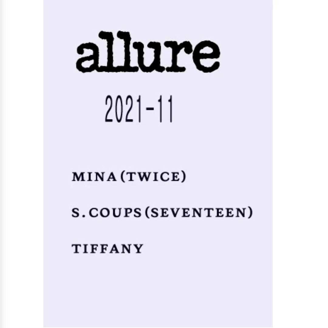 MinaMNFanunion's tweet photo. According to this website, Mina will be featured on Allure Korea Magazine November 2021 Issue!

It also states that it will be released on October 27th

🔗 https://t.co/1nNgk6sgYY

#MINAxAllure
#MINAforAllure
#TWICE @JYPETWICE https://t.co/P7FucCER2T