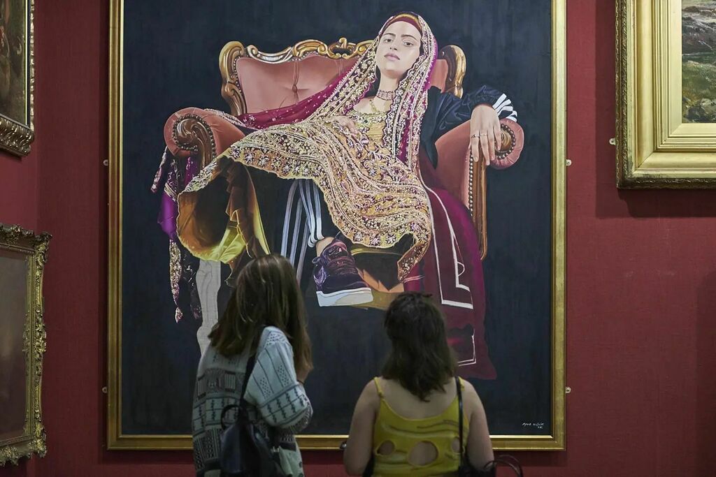 Unapologetic, part of @britishtextilebiennial by <a href="/azraamotala/">Azraa</a> at <a href="/blackburnmuseum/">Blackburn Museum & Art Gallery</a>

#photography #blackburn #britishtextilebiennial #textiles instagr.am/p/CU2nJlgIoG5/