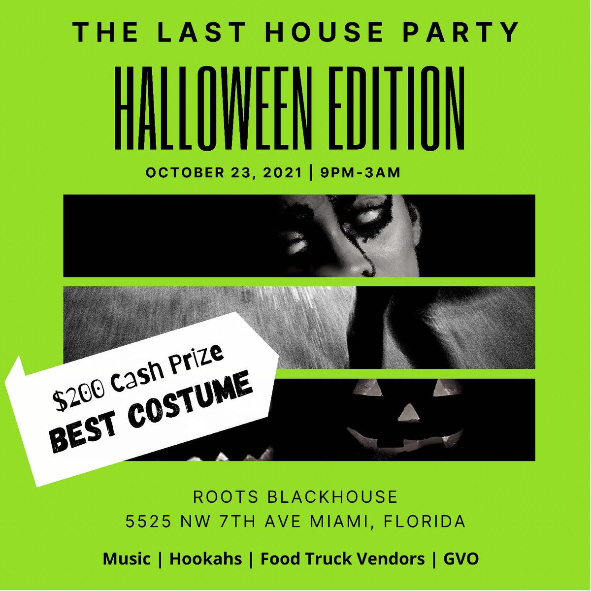 Y’all come party with the good guys and enjoy some good vibes at “The Last House Party”#HalloweenEdition $200 cash prize for the best costume in the building and I’m passin out shots all night so don’t miss this movie!!😈🔥🎃🎬👻#LastHouseParty