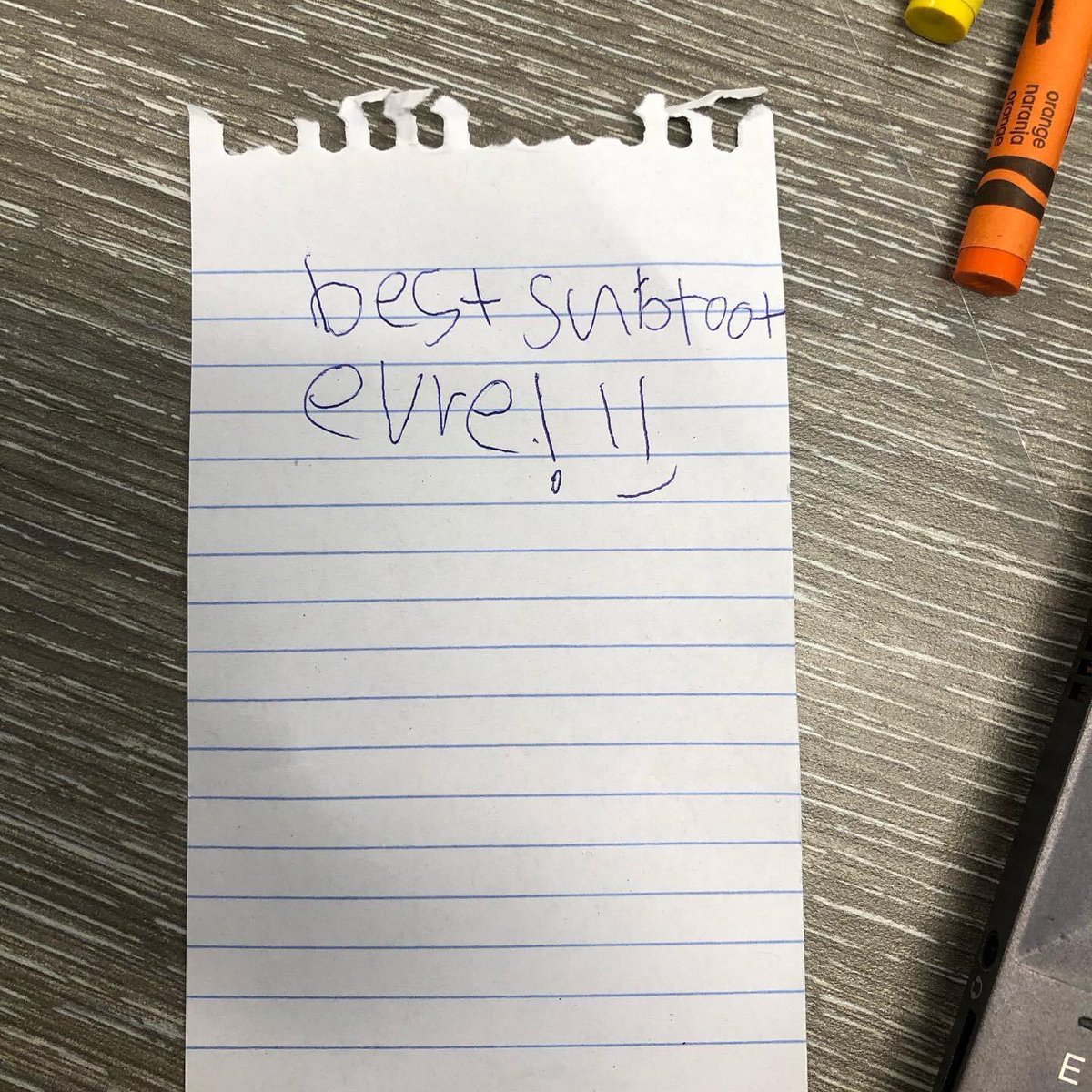 Jenn_2Ns_'s tweet photo. It was a long week, last week, but one @GarciaGators student completely made my day! If you don’t sub in your kid’s school, you should! 💚💩 https://t.co/rBgpdEOURF
