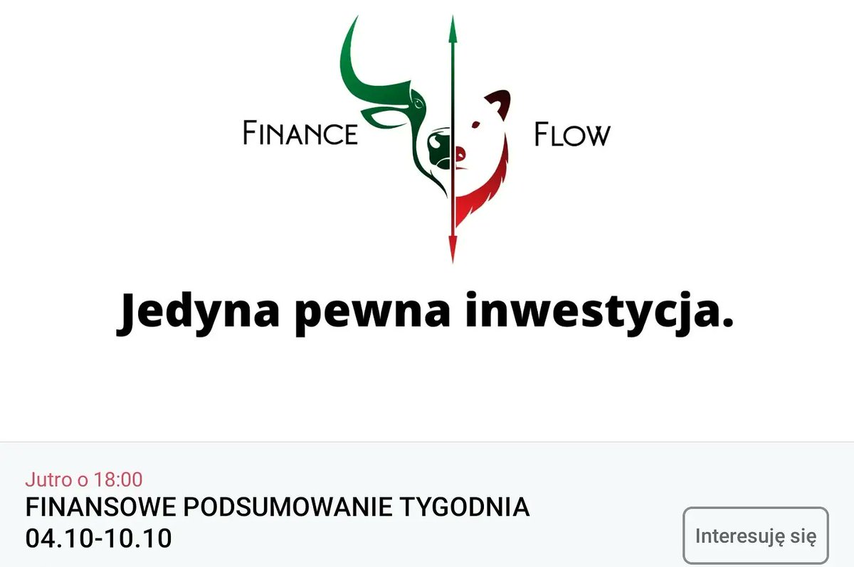 FinanceFlow_'s tweet image. Nasz mailing już wylądował w skrzynkach subskrybentów!

Zapraszamy Was też na jutrzejsze podsumowanie tygodnia na rynkach o 18:00!

#wolnoscfinansowa #bitcoin #btc #blockchain #gielda #kryptowaluty #swobodafinansowa #zloto #srebro #financeflow #live #nażywo